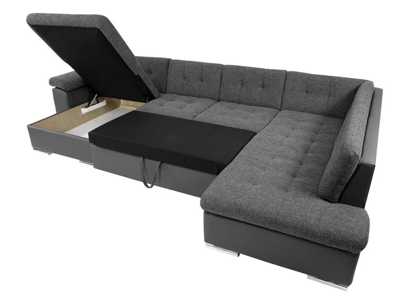Dynir Bäddsoffa med Divan och Schäslong 5-sits - Brun - Products - Möbler - Soffa - Bäddsoffa - Bäddsoffa divan