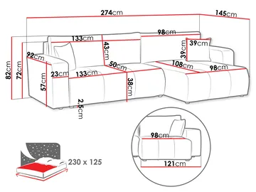 Flo Bäddsoffa med Divan 3-sits - Beige - Products - Möbler - Soffa - Bäddsoffa - Bäddsoffa divan