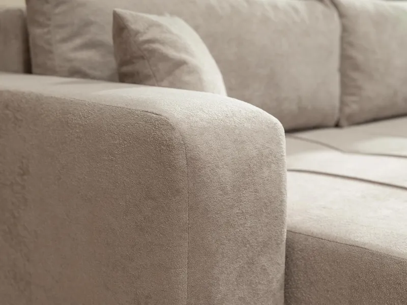 Flo Bäddsoffa med Divan 3-sits - Krämvit - Products - Möbler - Soffa - Bäddsoffa - Bäddsoffa divan