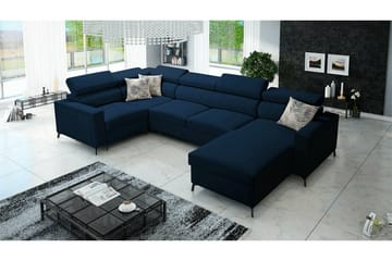 Galbally 4-sits Hörnbäddsoffa Dark blue - Products - Möbler - Soffa - Bäddsoffa - Hörnbäddsoffa