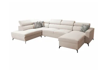 Galbally 5-sits Hörnbäddsoffa Beige - Products - Möbler - Soffa - Bäddsoffa - Bäddsoffa divan