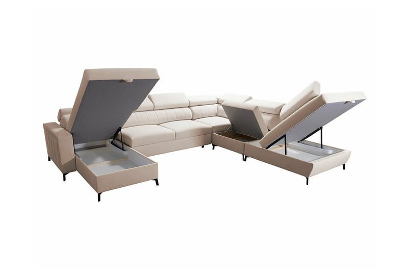 Galbally 5-sits Hörnbäddsoffa Dark blue - Products - Möbler - Soffa - Bäddsoffa - Hörnbäddsoffa