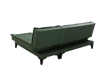 Hunterville Bäddsoffa m. Divan 4-sits - Grön - Products - Möbler - Soffa - Bäddsoffa - Bäddsoffa divan