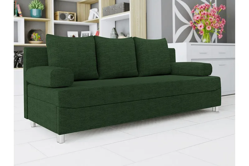 Kintore 2-sits Bäddsoffa Dark green - Products - Möbler - Soffa - Bäddsoffa - Bäddsoffa längsbäddad