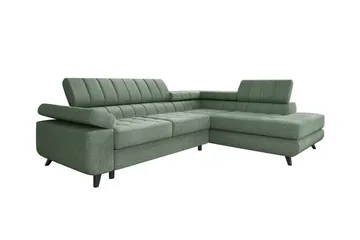 Kintore 3-sits Hörnbäddsoffa Light green - Products - Möbler - Soffa - Bäddsoffa - Hörnbäddsoffa