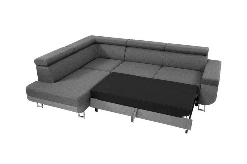 Kintore 3-sits Hörnbäddsoffa Ljusgrå - Products - Möbler - Soffa - Bäddsoffa - Hörnbäddsoffa