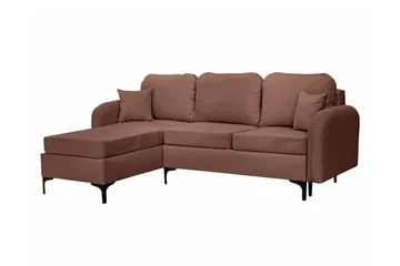 Knocklong 3-sits Hörnbäddsoffa Brown - Products - Möbler - Soffa - Bäddsoffa - Hörnbäddsoffa