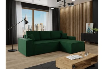 Knocklong 3-sits Hörnbäddsoffa - Grön - Products - Möbler - Soffa - Bäddsoffa - Hörnbäddsoffa