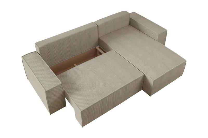 Knocklong 3-sits Hörnbäddsoffa - Ljusbrun - Products - Möbler - Soffa - Bäddsoffa - Hörnbäddsoffa