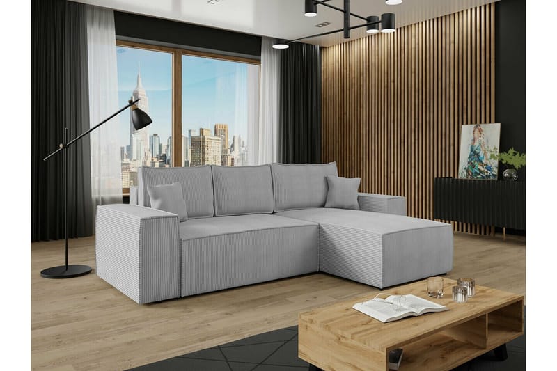 Knocklong 3-sits Hörnbäddsoffa - Ljusgrå - Products - Möbler - Soffa - Bäddsoffa - Hörnbäddsoffa