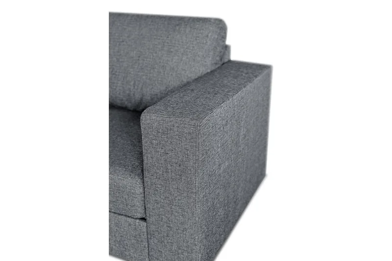 Leo Bäddsoffa 3-sits med Schäslong Vänster - Mellangrå - Products - Möbler - Soffa - Bäddsoffa - Bäddsoffa divan