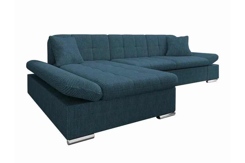 Lomux 3-sits Hörnbäddsoffa blue