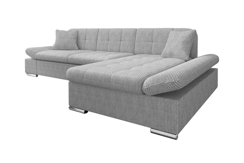 Lomux 3-sits Hörnbäddsoffa Light grey/Dark grey