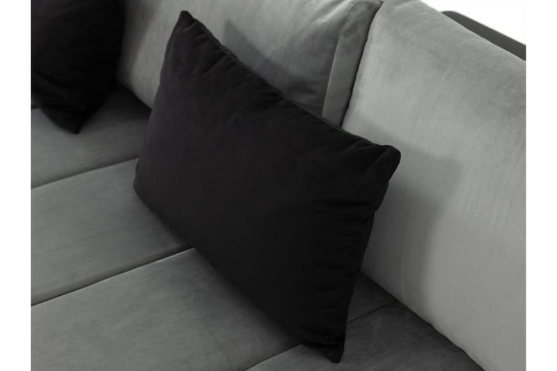 Naoma Bäddsoffa m. Divan 3-sits - Svart - Products - Möbler - Soffa - Bäddsoffa - Bäddsoffa divan