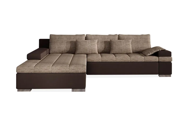 Naoma Bäddsoffa med Divan Vänster, Beige/Brun