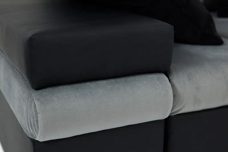 Naoma Divanbäddsoffa 310x175x83 cm - Grå - Products - Möbler - Soffa - Bäddsoffa - Bäddsoffa divan