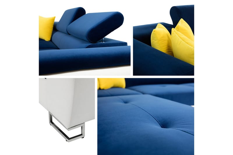 Reginia 3-sits Hörnbäddsoffa White - Products - Möbler - Soffa - Bäddsoffa - Hörnbäddsoffa