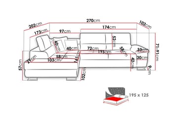 Reginia 3-sits Hörnbäddsoffa - Products - Möbler - Soffa - Bäddsoffa - Hörnbäddsoffa