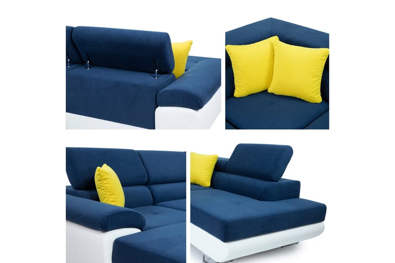 Reginia Bäddsoffa m. Divan och Schäslong 4-sits - Grön - Products - Möbler - Soffa - Bäddsoffa - Bäddsoffa divan