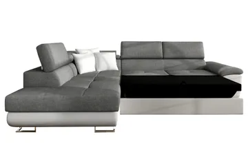 Reginia Bäddsoffa m. Schäslong L-formad - Products - Möbler - Soffa - Bäddsoffa - Bäddsoffa längsbäddad