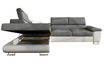 Reginia Bäddsoffa m. Schäslong L-formad - Products - Möbler - Soffa - Bäddsoffa - Bäddsoffa längsbäddad