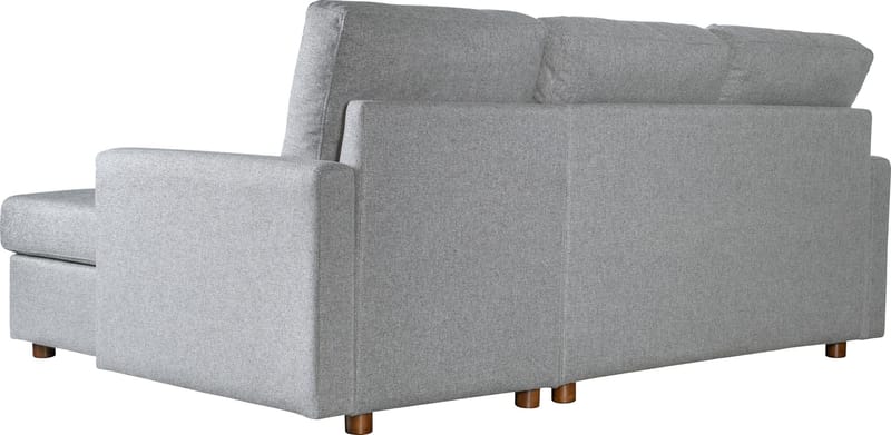 Soffa med förvaring grå 214 cm bred - Grå - Products - Möbler - Soffa - Bäddsoffa - Bäddsoffa divan