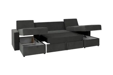 Staffin 4-sits Hörnbäddsoffa Ljusgrå - Products - Möbler - Soffa - Bäddsoffa - Hörnbäddsoffa