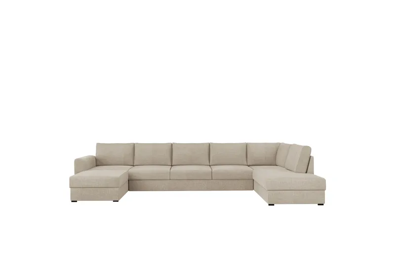 Taberk Bäddsoffa med Divan och Schäslong 5-sits - Beige - Products - Möbler - Soffa - Bäddsoffa - Bäddsoffa divan