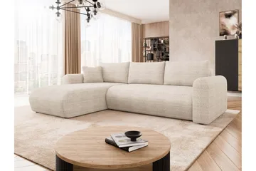 Tacon Bäddsoffa m. Divan 3-sits - Grå - Products - Möbler - Soffa - Bäddsoffa - Bäddsoffa divan