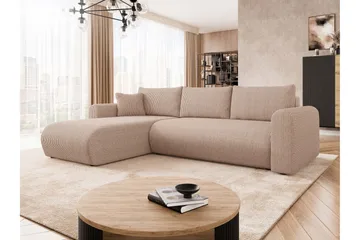 Tacon Bäddsoffa m. Divan 3-sits - Rosa - Products - Möbler - Soffa - Bäddsoffa - Bäddsoffa divan