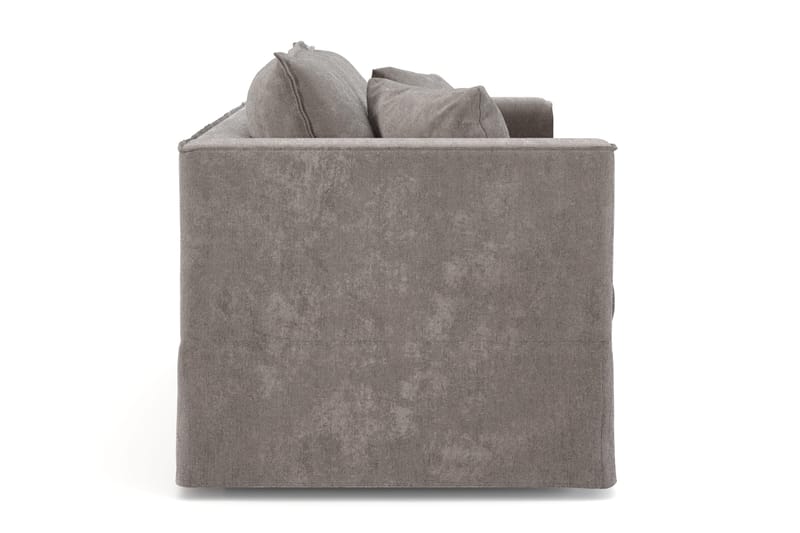 Travstad 3-sits Bäddsoffa med HVILA Bäddmadrass 140x200 cm Memoryskum med Tvättbar klädsel - Grå - Products - Möbler - Soffa - Bäddsoffa - 3 sits bäddsoffa