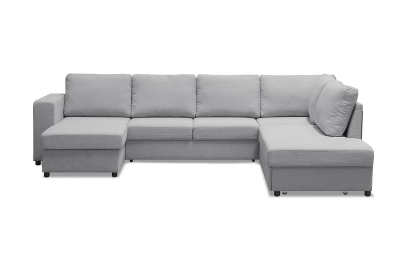 Verona U-bäddsoffa med Divan Vänster, Ljusgrå