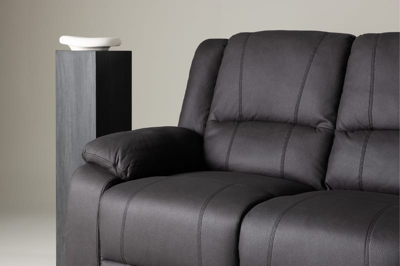 Reclinersoffa med hörn Comfort Living Singapore Reclinersoffa 3 sits Konstläder Black - Products - Möbler - Soffa - Biosoffa & reclinersoffa - 3 sits biosoffa & reclinersoffa
