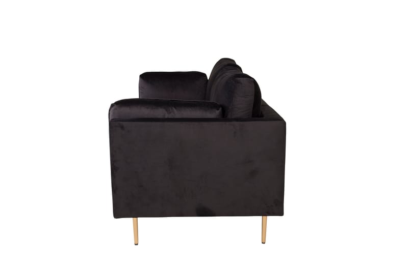 Boom Sammetssoffa 3-sits - Svart - Products - Möbler - Soffa - 3 sits soffa
