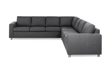 Metall,Runda Metallben - Mörkgrå