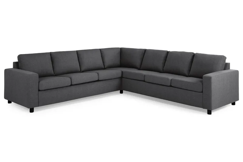 Crazy 6-sits Vändbar L-formad X-Large Hörnsoffa i Tyg - Mörkgrå - Products - Möbler - Soffa - Hörnsoffa