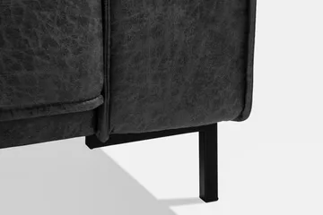 Akron 2,5-sits Soffa med Schäslong Höger Bondedläder - Mörkgrå - Products - Möbler - Soffa - Divansoffa & schäslongsoffa - 2 sits soffa med divan