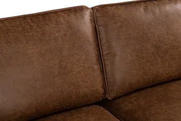 Akron 2-sits Soffa med Divan Vänster Bondedläder - Brun - Products - Möbler - Soffa - Divansoffa & schäslongsoffa - 2 sits soffa med divan