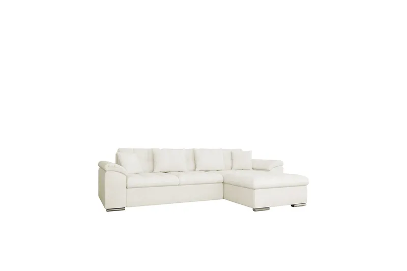 Camior Soffa med Divan 3-sits - Vit - Products - Möbler - Soffa - Divansoffa & schäslongsoffa - 3 sits soffa med divan