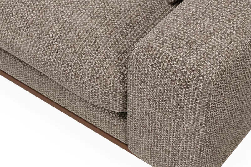 Copenhagen Premium 4-sits Vänstervänd L-formad Djup Schäslongsoffa i Chenille - Brun - Products - Möbler - Soffa - Divansoffa & schäslongsoffa - 4 sits soffa med divan