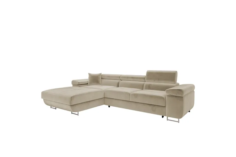 Gabina Soffa med Divan 3-sits - Beige - Products - Möbler - Soffa - Divansoffa & schäslongsoffa - 3 sits soffa med divan
