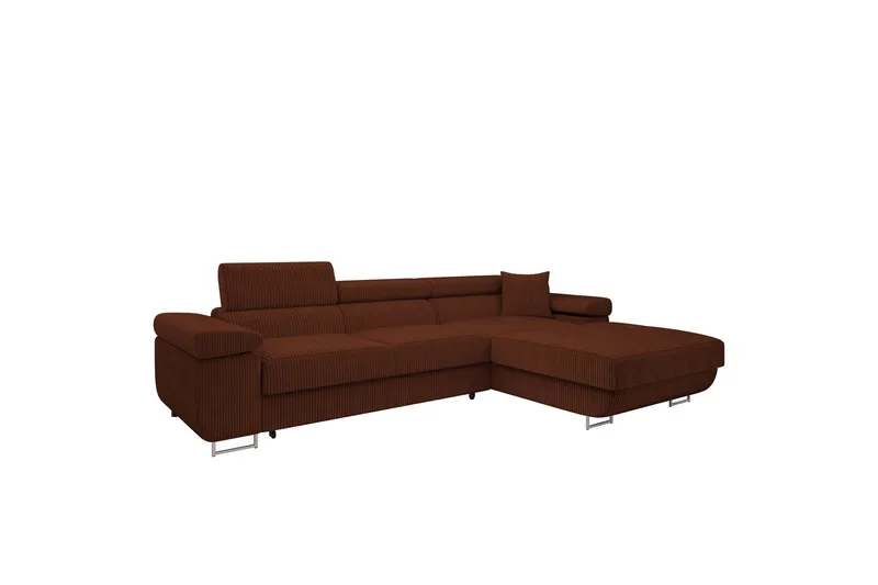 Gabina Soffa med Divan 3-sits - Brun - Products - Möbler - Soffa - Divansoffa & schäslongsoffa - 3 sits soffa med divan
