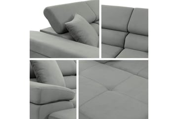 Gabina Soffa med Divan 3-sits - Svart - Products - Möbler - Soffa - Divansoffa & schäslongsoffa - 3 sits soffa med divan