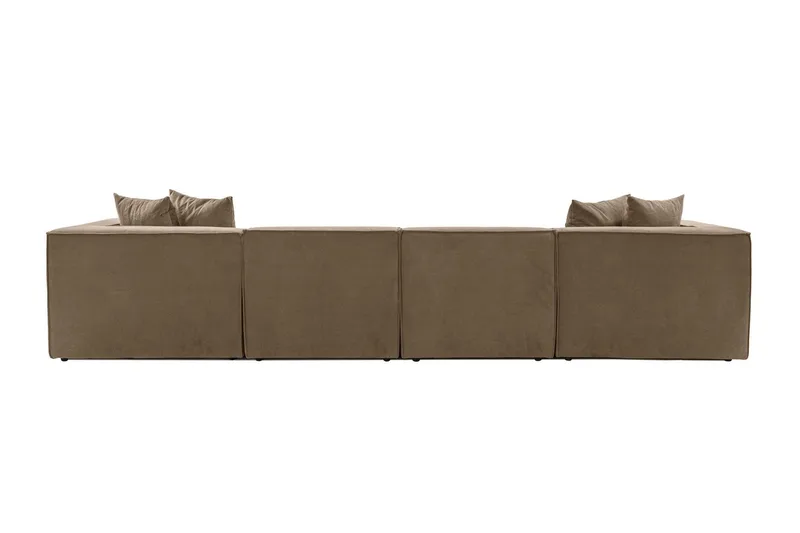 Gregor Soffa med Divan 4-sits - Brun - Products - Möbler - Soffa - Divansoffa & schäslongsoffa - 4 sits soffa med divan