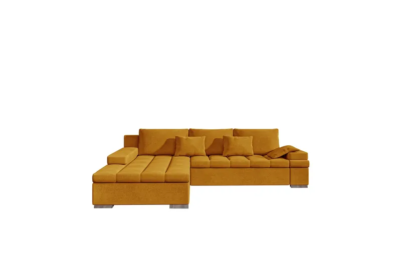 Naoma Soffa med Divan 3-sits - Gul - Products - Möbler - Soffa - Divansoffa & schäslongsoffa - 3 sits soffa med divan