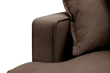 Rossita Lyx 4-sits Extra djup Soffa med Schäslong Höger - Brun Manchester - Products - Möbler - Soffa - Divansoffa & schäslongsoffa - 4 sits soffa med divan