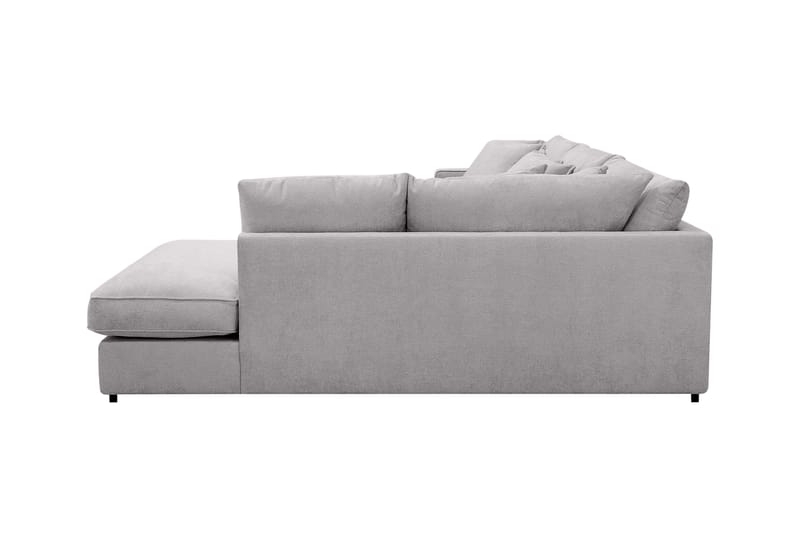 Rossita Lyx 4-sits Extra djup Soffa med Schäslong Höger - Grå Chenille - Products - Möbler - Soffa - Divansoffa & schäslongsoffa - 4 sits soffa med divan
