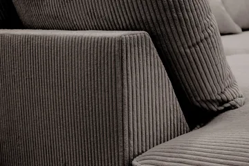 Rossita Lyx 4-sits Extra djup Soffa med Schäslong Vänster - Mörkgrå Manchester - Products - Möbler - Soffa - Divansoffa & schäslongsoffa - 4 sits soffa med divan
