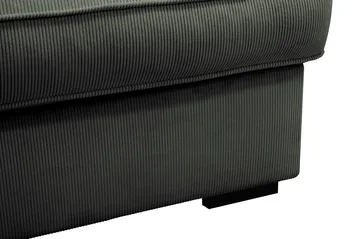 Rossita Lyx 4-sits Extra djup Soffa med Schäslong Vänster - Mörkgrön Manchester - Products - Möbler - Soffa - Divansoffa & schäslongsoffa - 4 sits soffa med divan