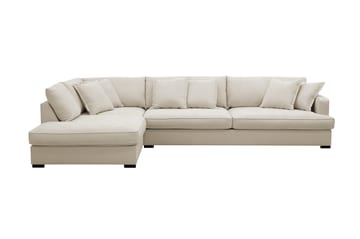 Rossita Lyx 4-sits Vänstervänd L-formad Extra Djup Schäslongsoffa i Tyg